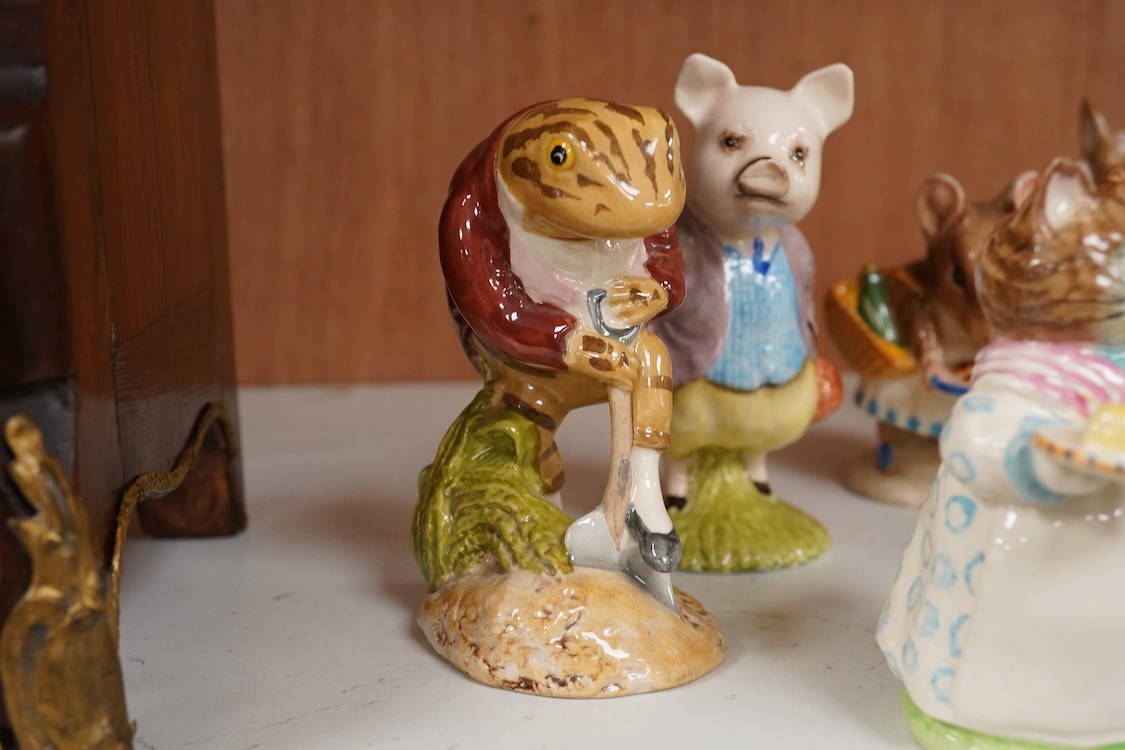 Twenty Beatrix Potter figures, mostly later production figures, largest 11cm high